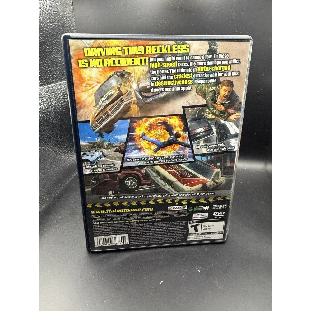 FlatOut 2 CIB good shape tested PS2 (Sony PlayStation 2)